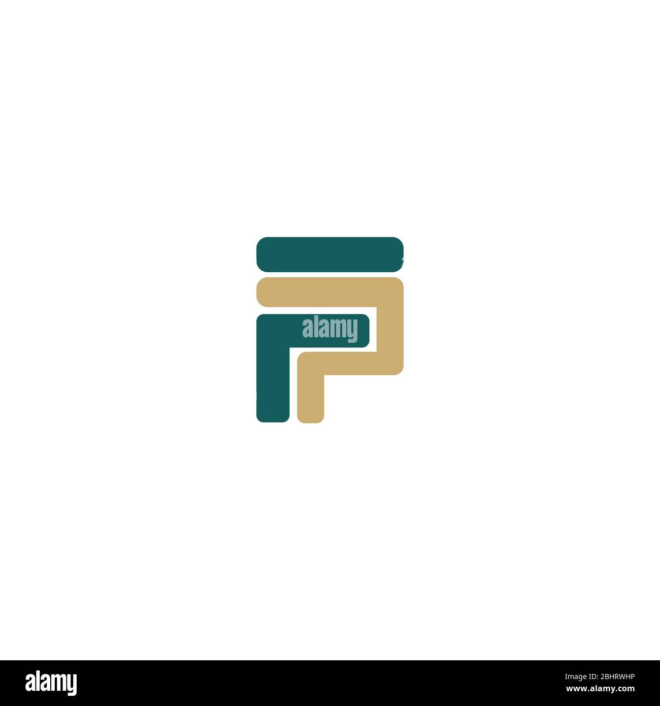 Initial letter fp logo or pf logo vector design templates Stock Vector ...