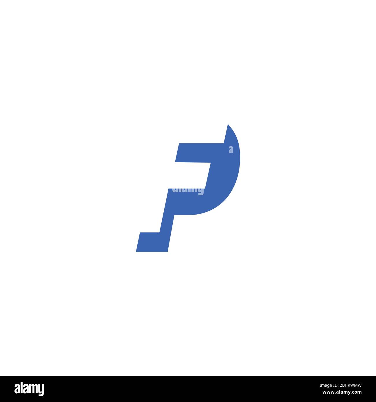 Initial letter fp logo or pf logo vector design templates Stock Vector