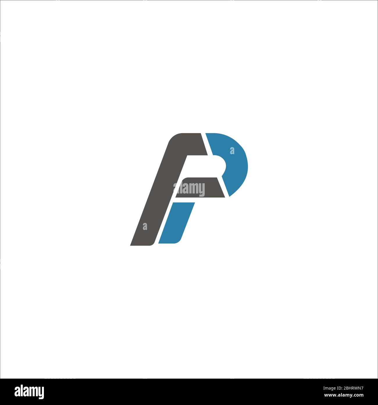 Initial letter fp logo or pf logo vector design templates Stock Vector ...