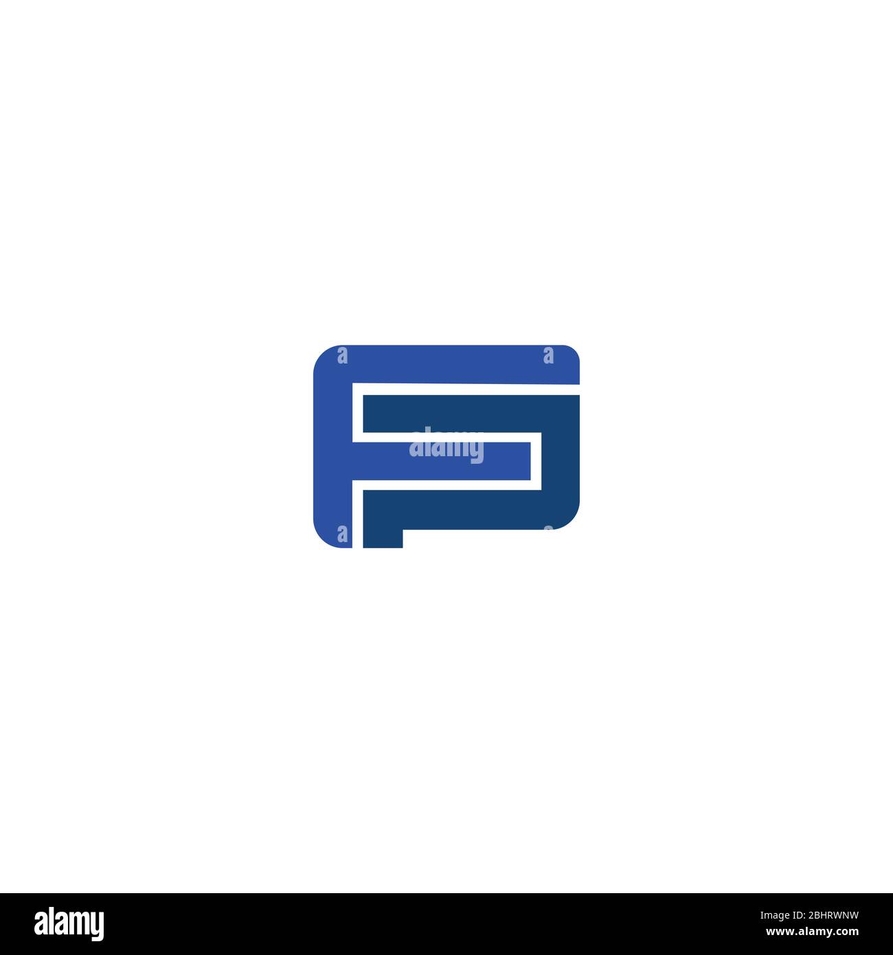 Initial letter fp logo or pf logo vector design templates Stock Vector ...