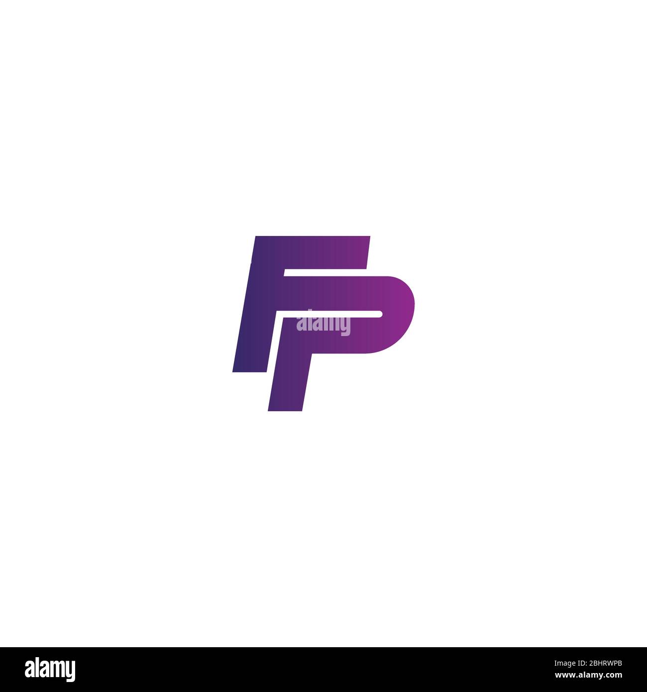 Initial letter fp logo or pf logo vector design templates Stock Vector