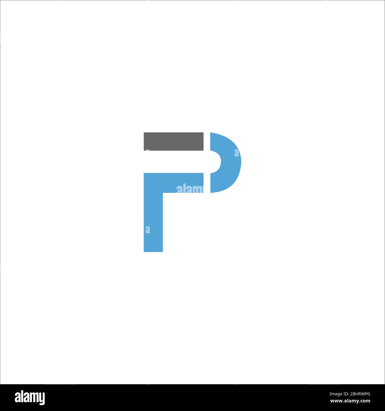 Initial letter fp logo or pf logo vector design templates Stock Vector ...