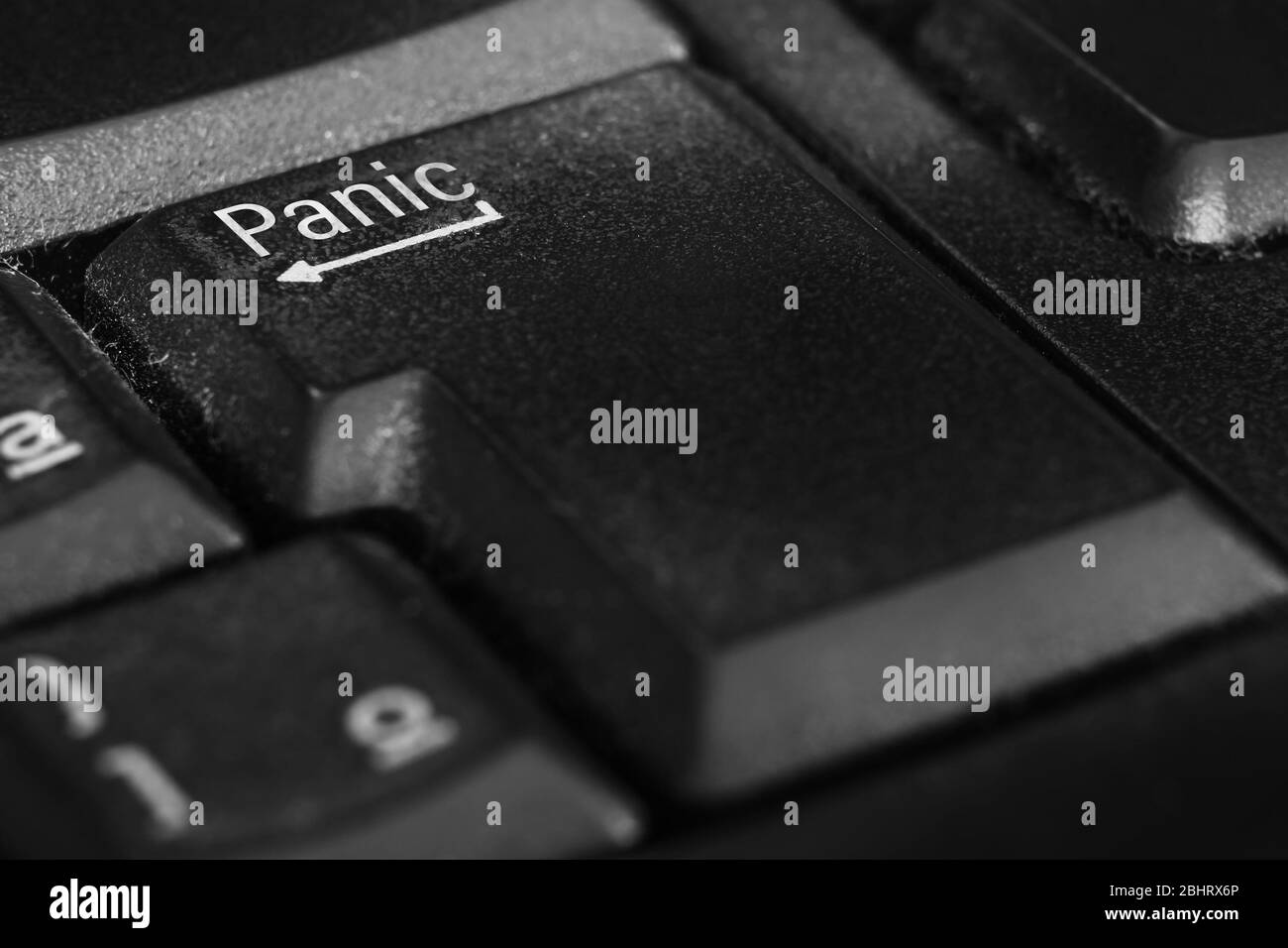Panic button in place of the Enter key on the keyboard. Panic button