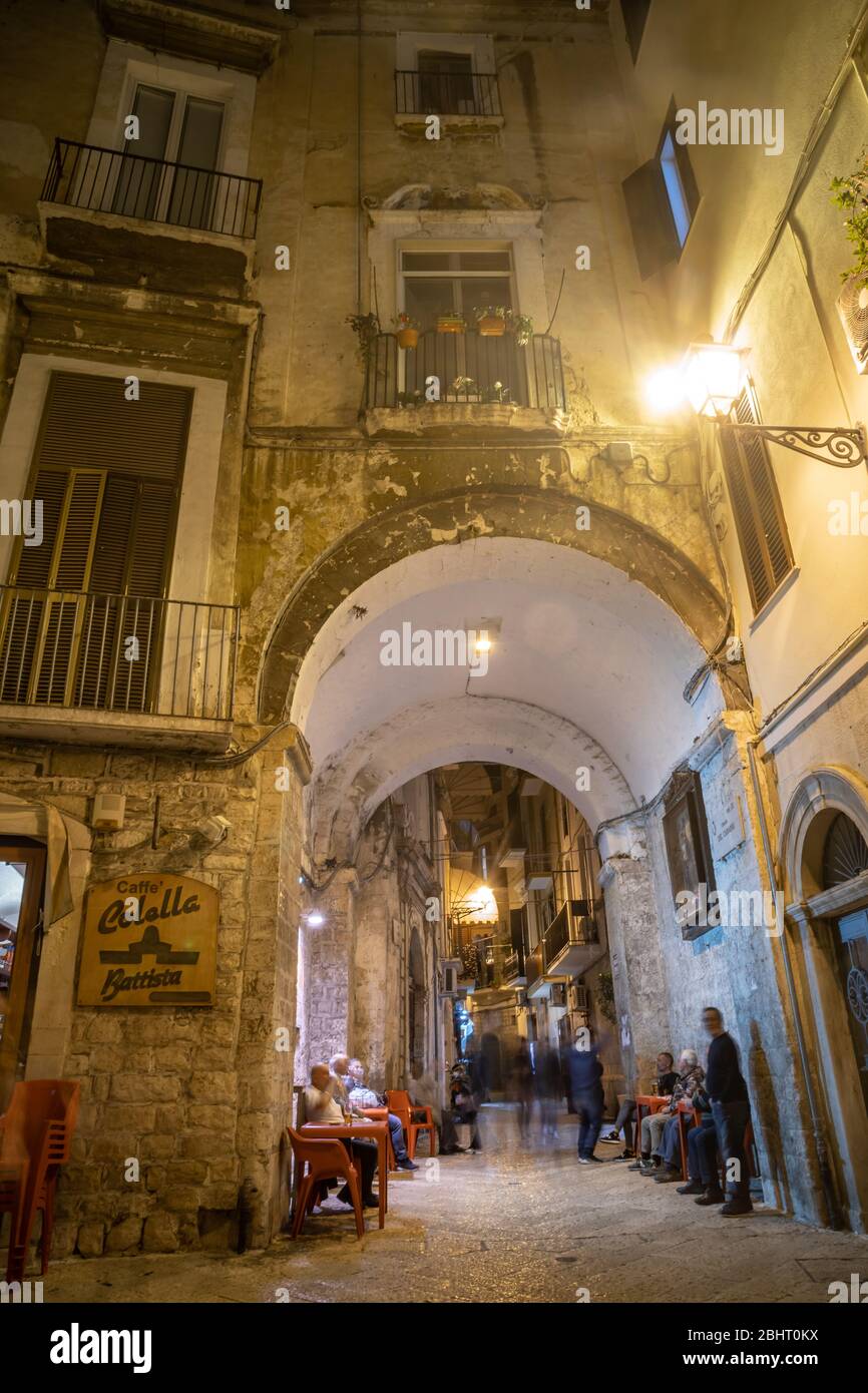 Narrow medieval streets bari old town hi-res stock photography and ...