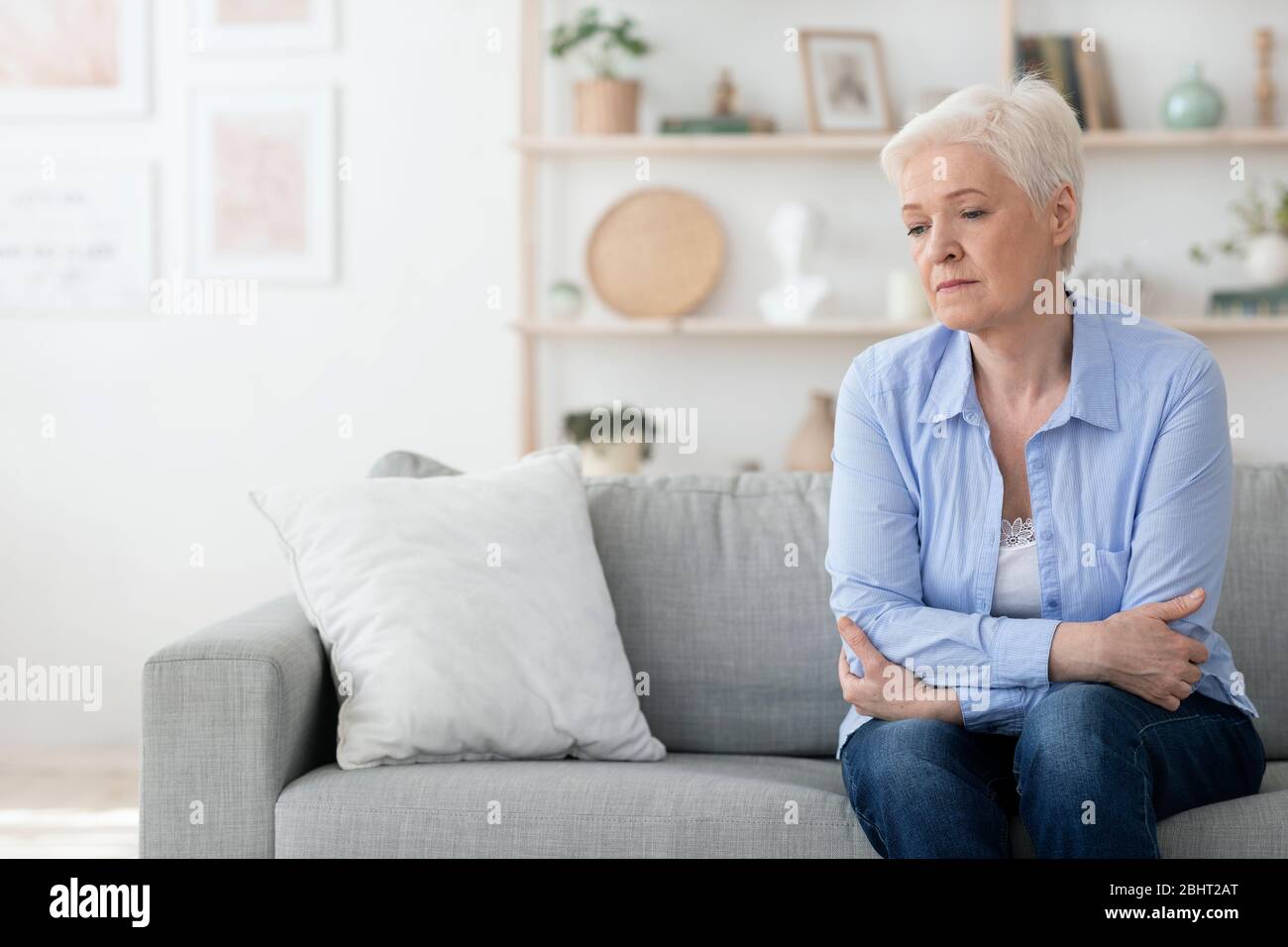 Old person care home sad hi-res stock photography and images - Alamy