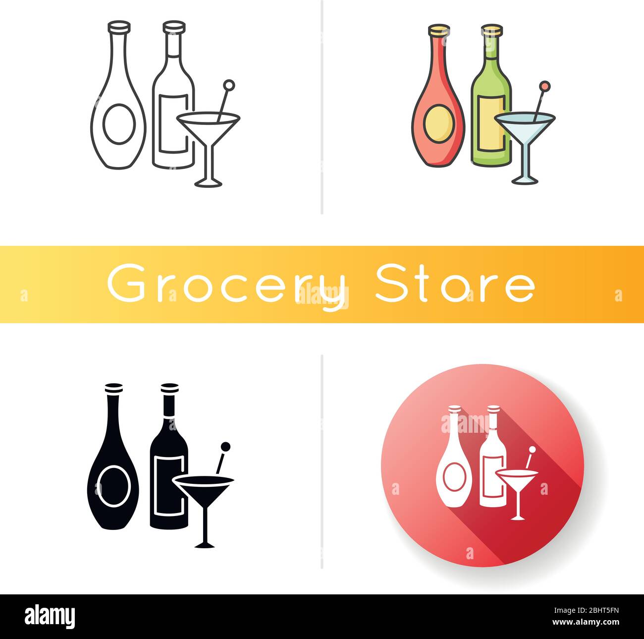 Wine and spirits icon Stock Vector
