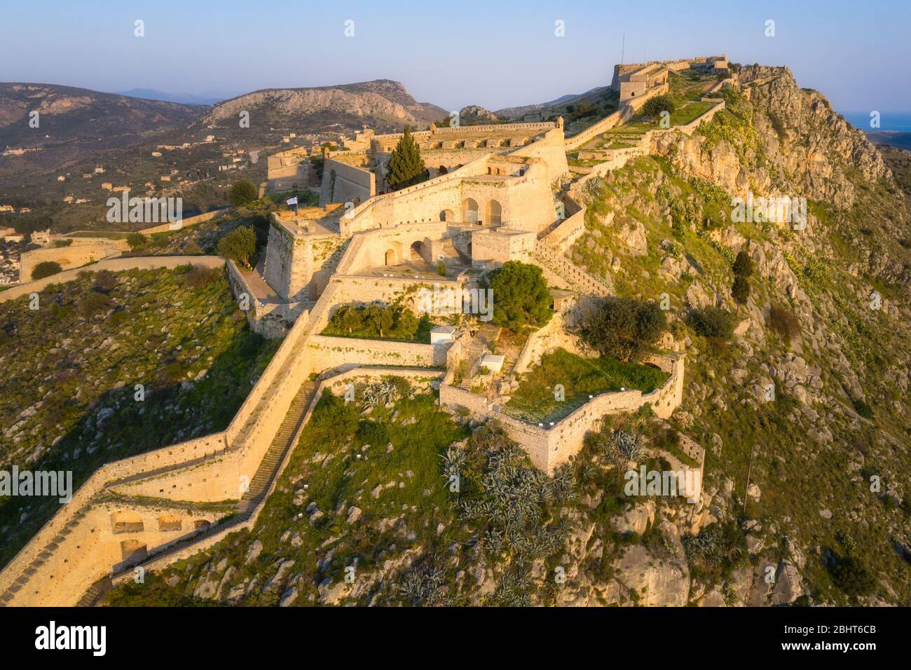 Fortress of Palamidi at Nafplio, Greece Stock Photo