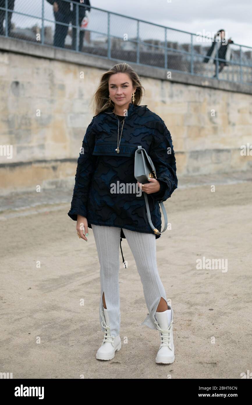 Nina Suess attending the Dior show during Paris Fashion Week Feb 25