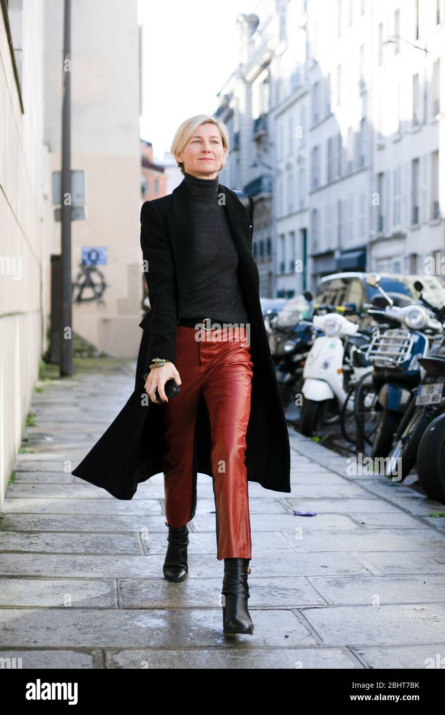 Elisabeth von Gutmann attending the Kenzo show during Paris  Fashion Week Feb 26,2020- Photo: Runway Manhattan/Valentina Ranieri  ***For Editorial Use Stock Photo