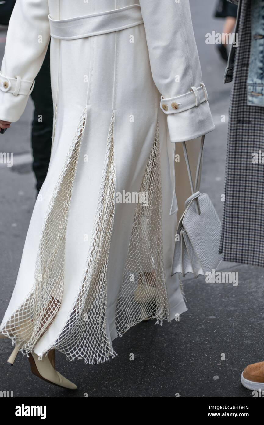 Elizabeth von der Goltz attending the Mugler show during Paris  Fashion Week Feb 26,2020- Photo: Runway Manhattan/Valentina Ranieri  ***For Editorial Stock Photo