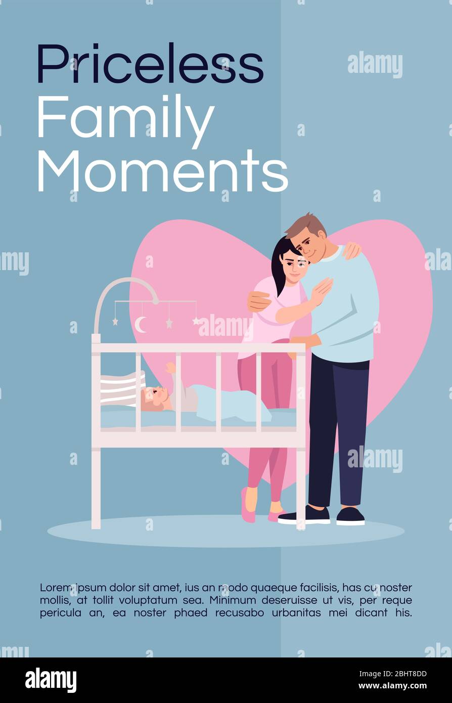 Priceless family moments poster template Stock Vector Image & Art Within Parent Flyer Templates