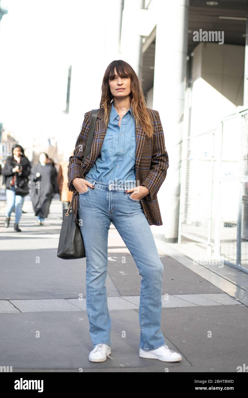 Caroline de Maigret attending the Dries Vam Noten  show during Paris  Fashion Week Feb 26,2020- Photo: Runway Manhattan/Valentina Ranieri  ***For Edit Stock Photo