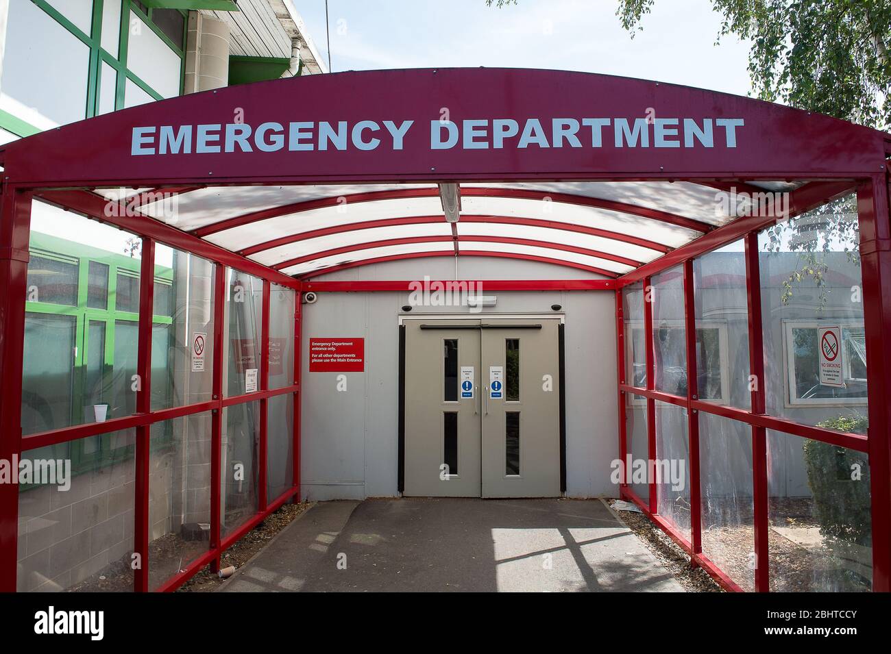 Slough, Berkshire, UK. 1st August, 2018. A&E Accident and Emergency at  Wexham Park Hospital in Slough part of Frimley Health NHS Foundation Trust.  Credit: Maureen McLean/Alamy Stock Photo - Alamy