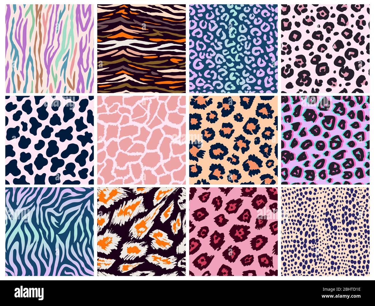 Leopard Camouflage Print, Seamless Pattern. Skin of Cheetah