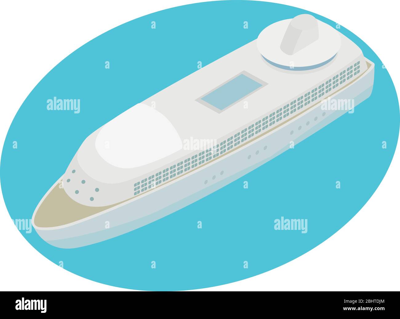 Cruise ship icon, isometric style Stock Vector