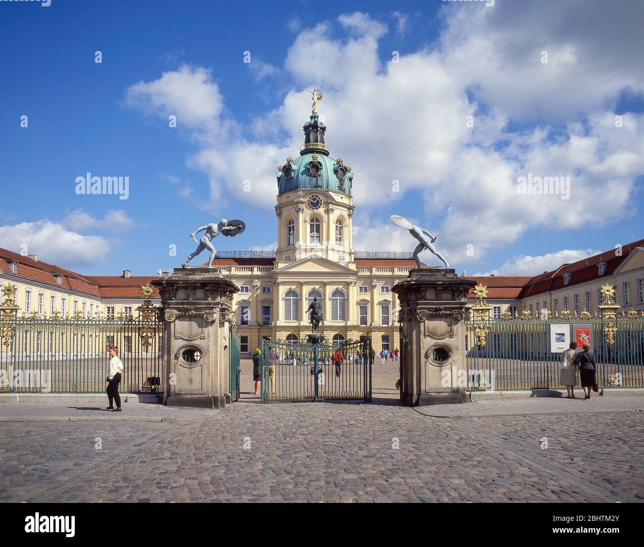 Front facade and gate of 17th century Charlottenburg Palace (Schloss Charlottenburg), Charlottenburg, Berlin, Federal Republic of Germany Stock Photo
