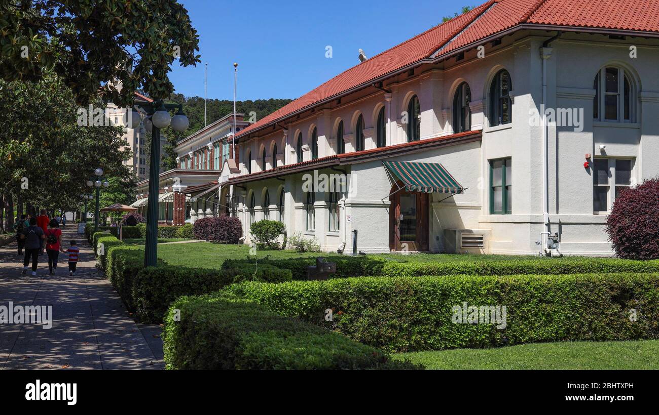 The Hale Bathhouse on Bathhouse Row, Central Avenue, City of Hot