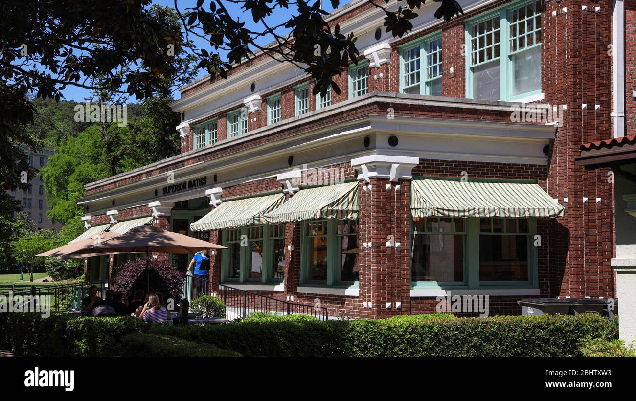Superior Baths on Bathhouse Row, Central Avenue, City of Hot Springs, Arkansas, United States