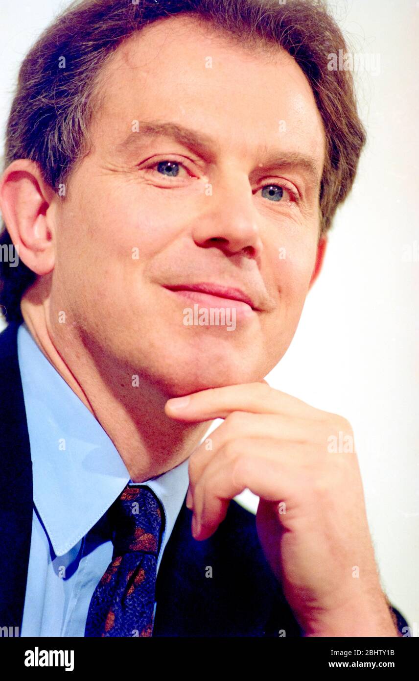 British Prime minister Tony Blair early in his premiership Stock Photo