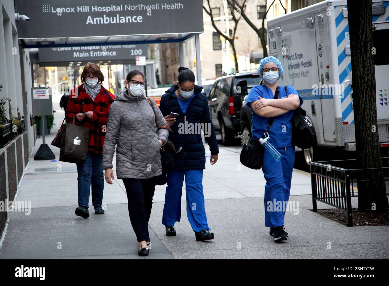 COVID19 Wearing Face Coverings / Masks While In Public, New York, NY, USA Stock Photo Alamy
