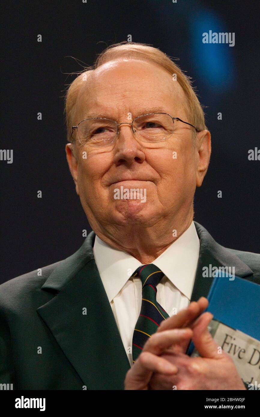 Houston , Texas - August 6, 2011 - Dr. James Dobson, host of Family Talk  Radio, at "The Response"