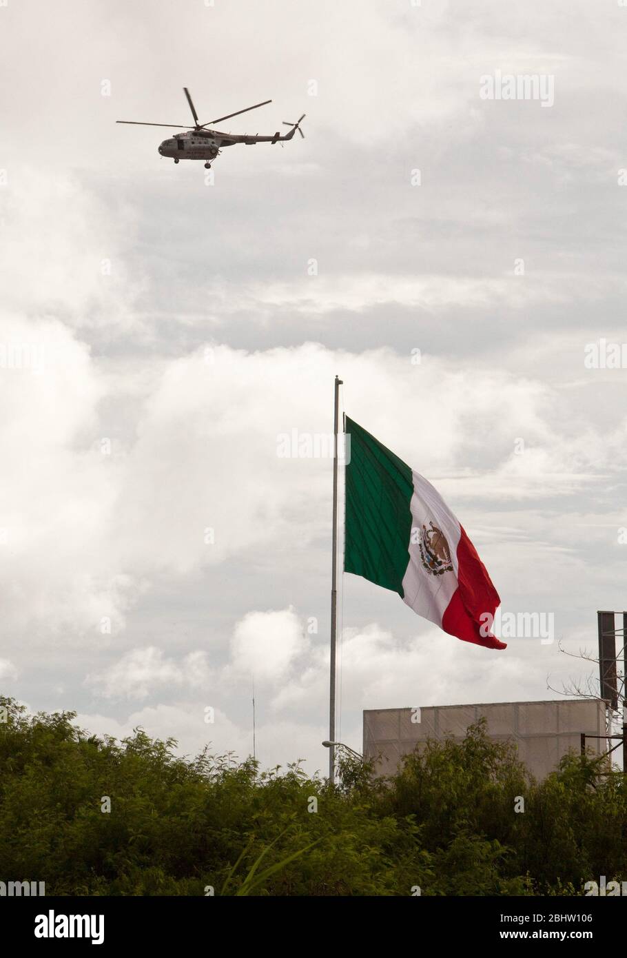 Brownsville Texas USA, September 2010 A Mexican Marine military