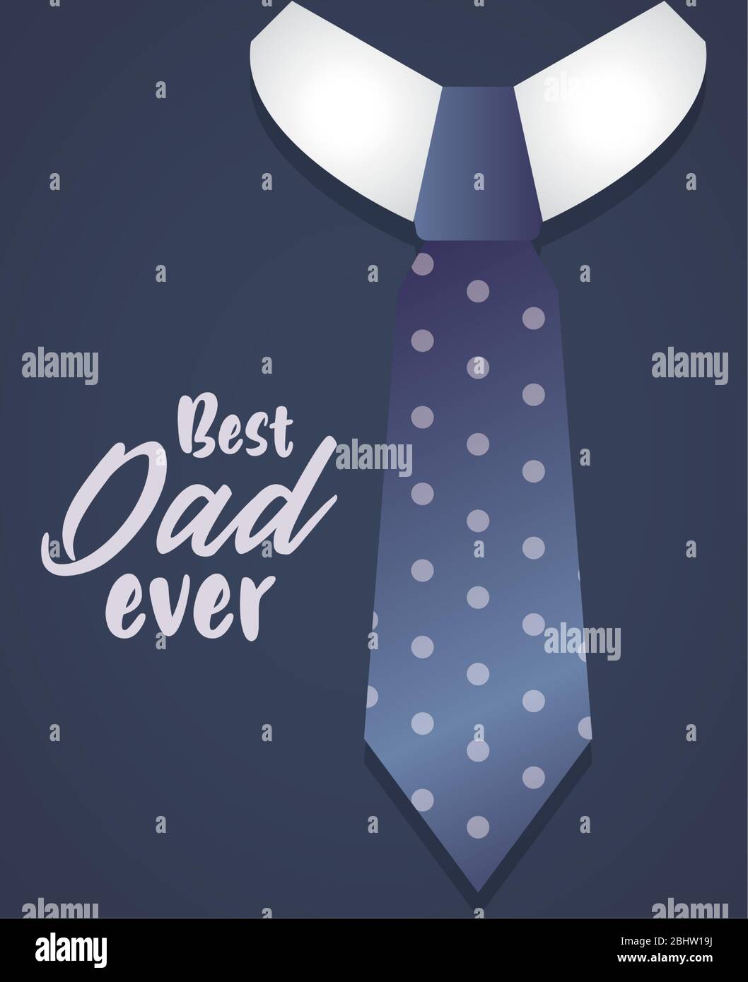 happy fathers day card with necktie Stock Vector Image & Art - Alamy