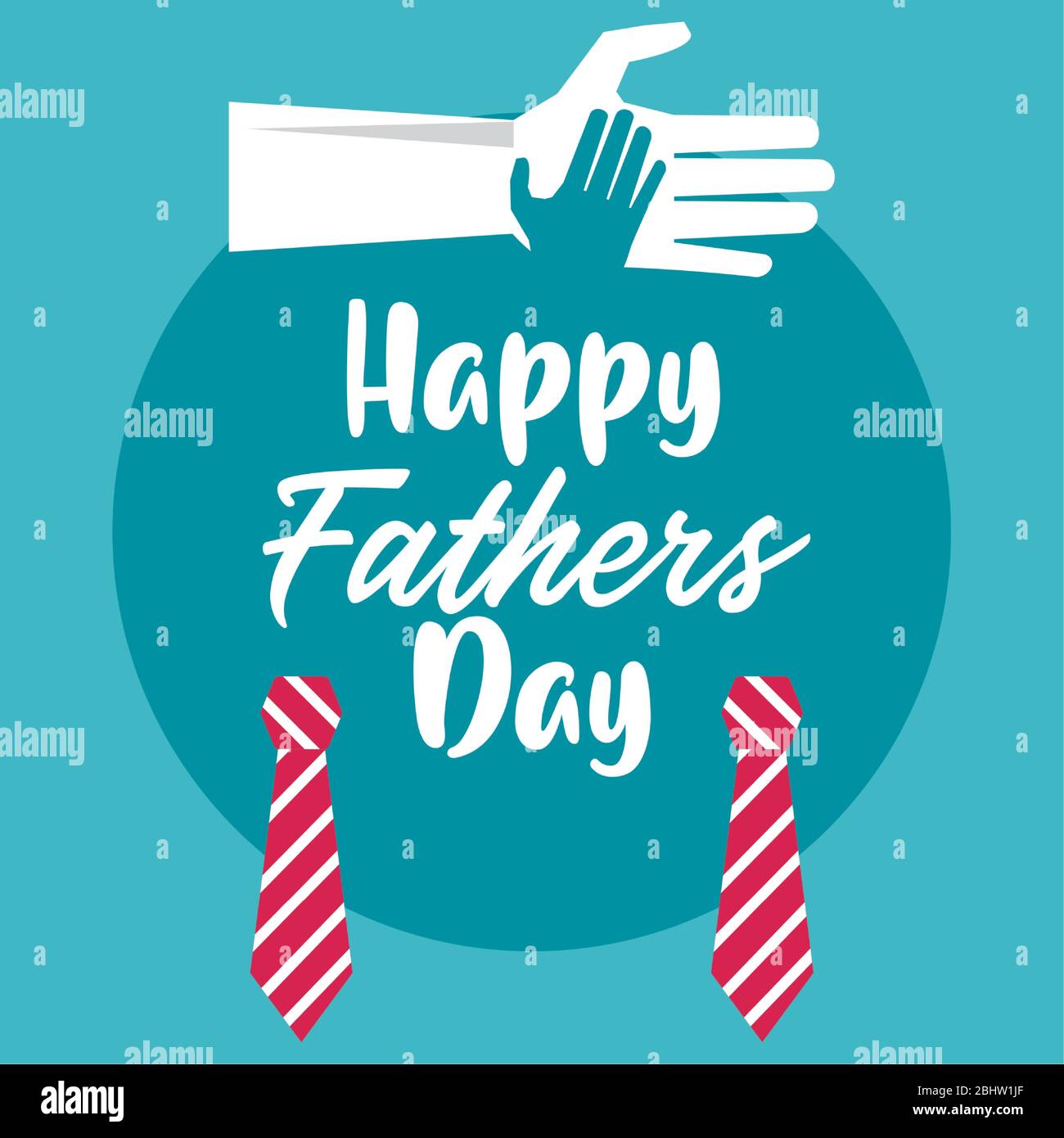 happy fathers day card with neckties accessories Stock Vector Image ...