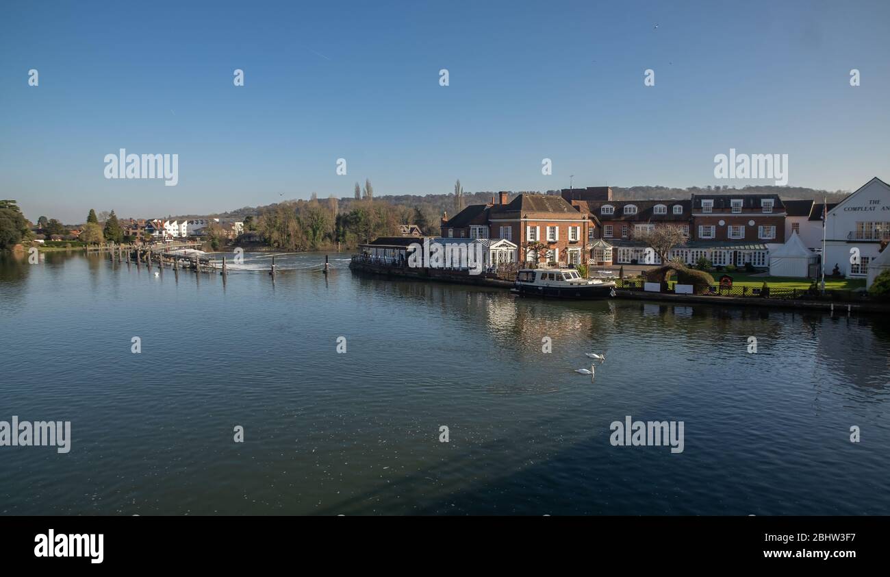 Marlow and Bourne End along the River Thames United Kingdom Stock