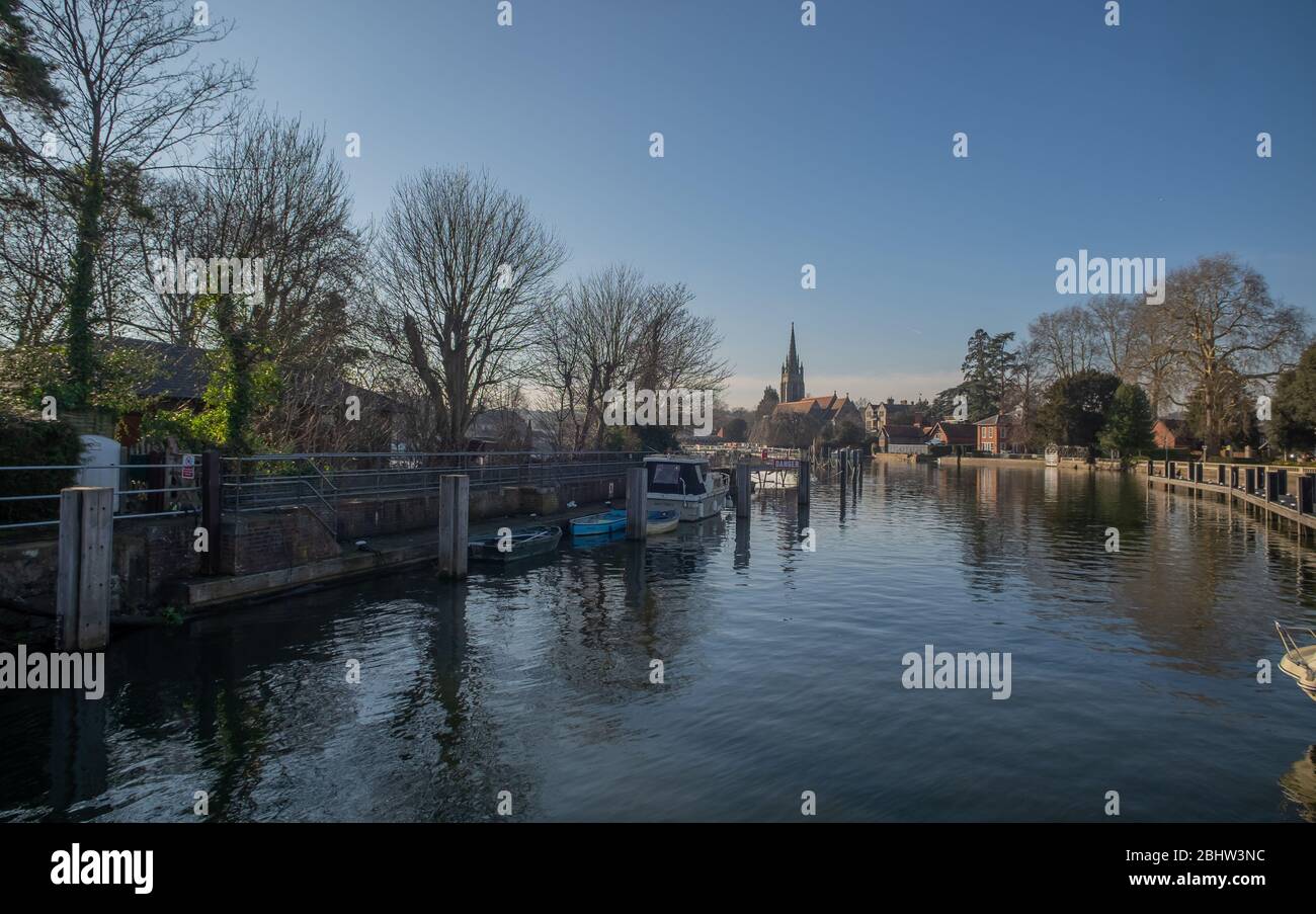 Marlow and Bourne End along the River Thames United Kingdom Stock