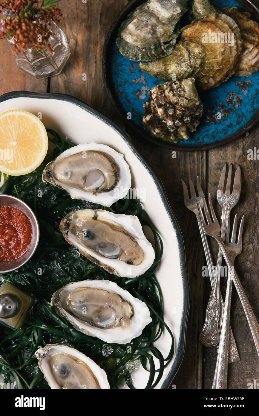 Meal Of Oysters High Resolution Stock Photography and Images Alamy