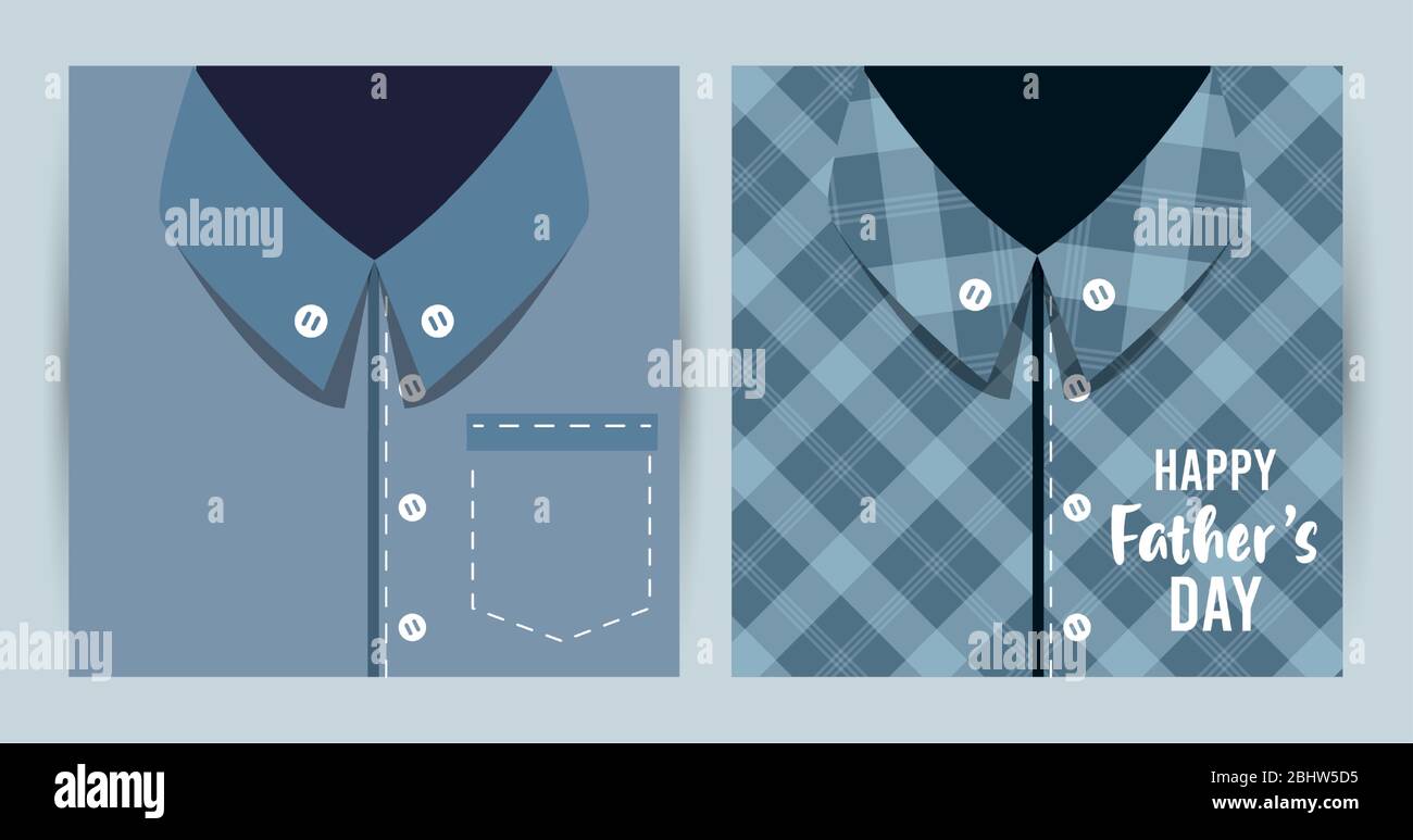 happy fathers day card with male shirts Stock Vector Image & Art - Alamy