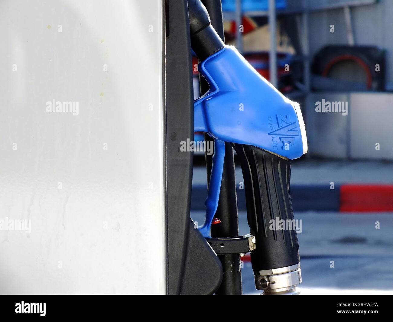 Fuels in supermarket. Stock Photo