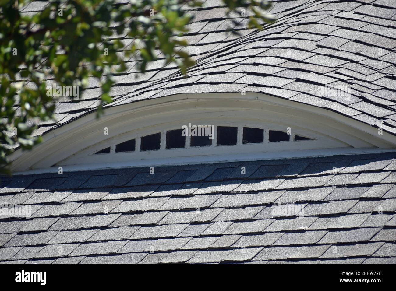 Eyebrow Window on Craftsman House Stock Photo Alamy