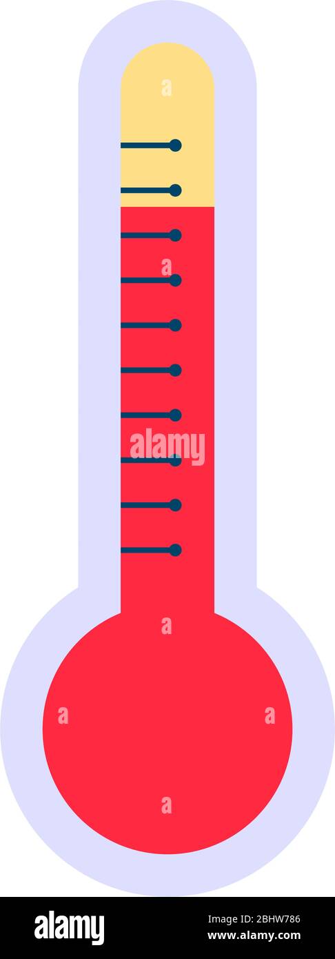 Isolated thermometer icon Stock Vector