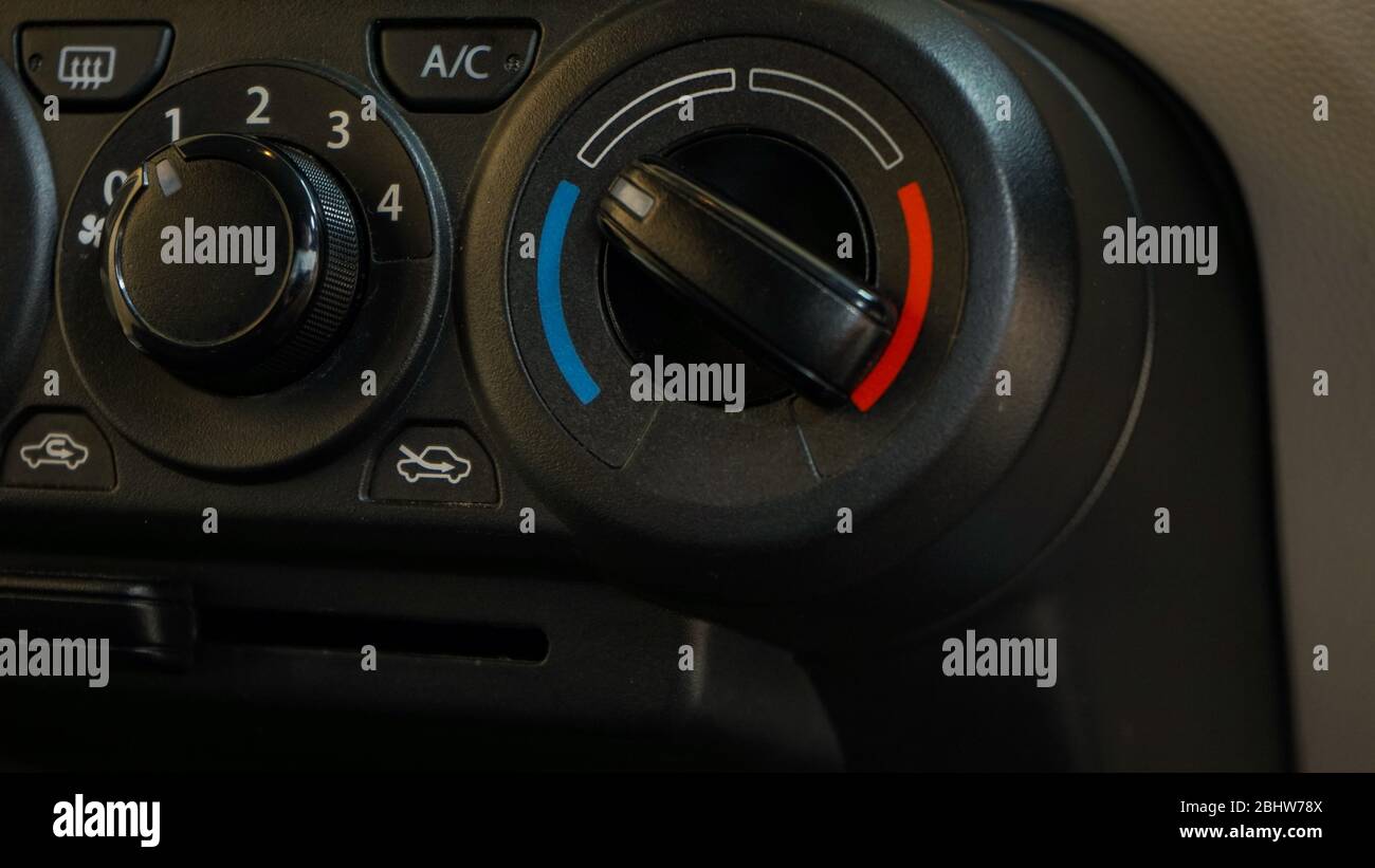 Air conditioner control button on the car Stock Photo Alamy