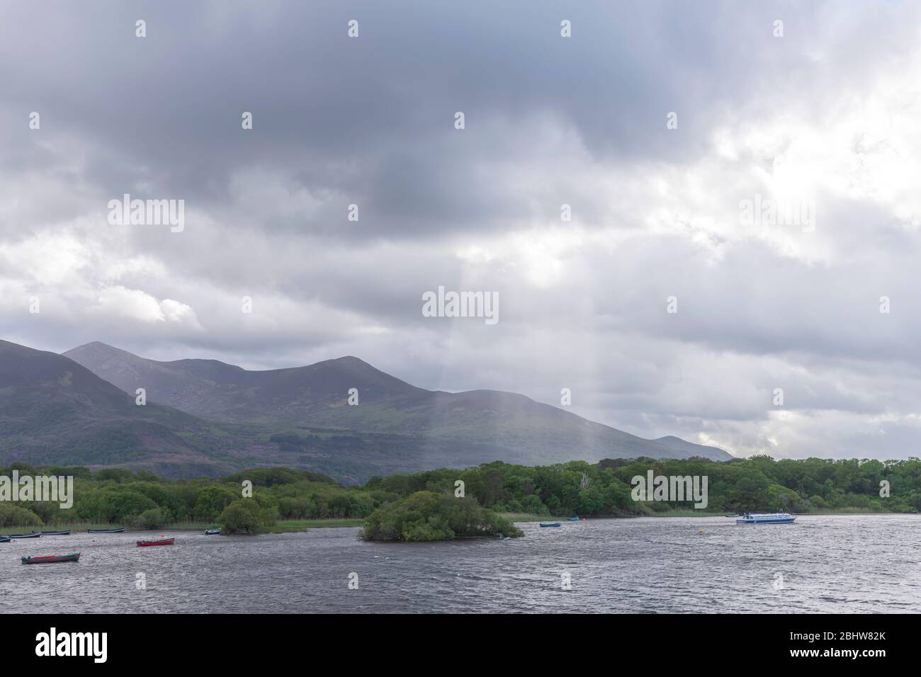 Lough Leane - Lake Leane - on the Ring of Kerry at Killarney Ireland Stock Photo