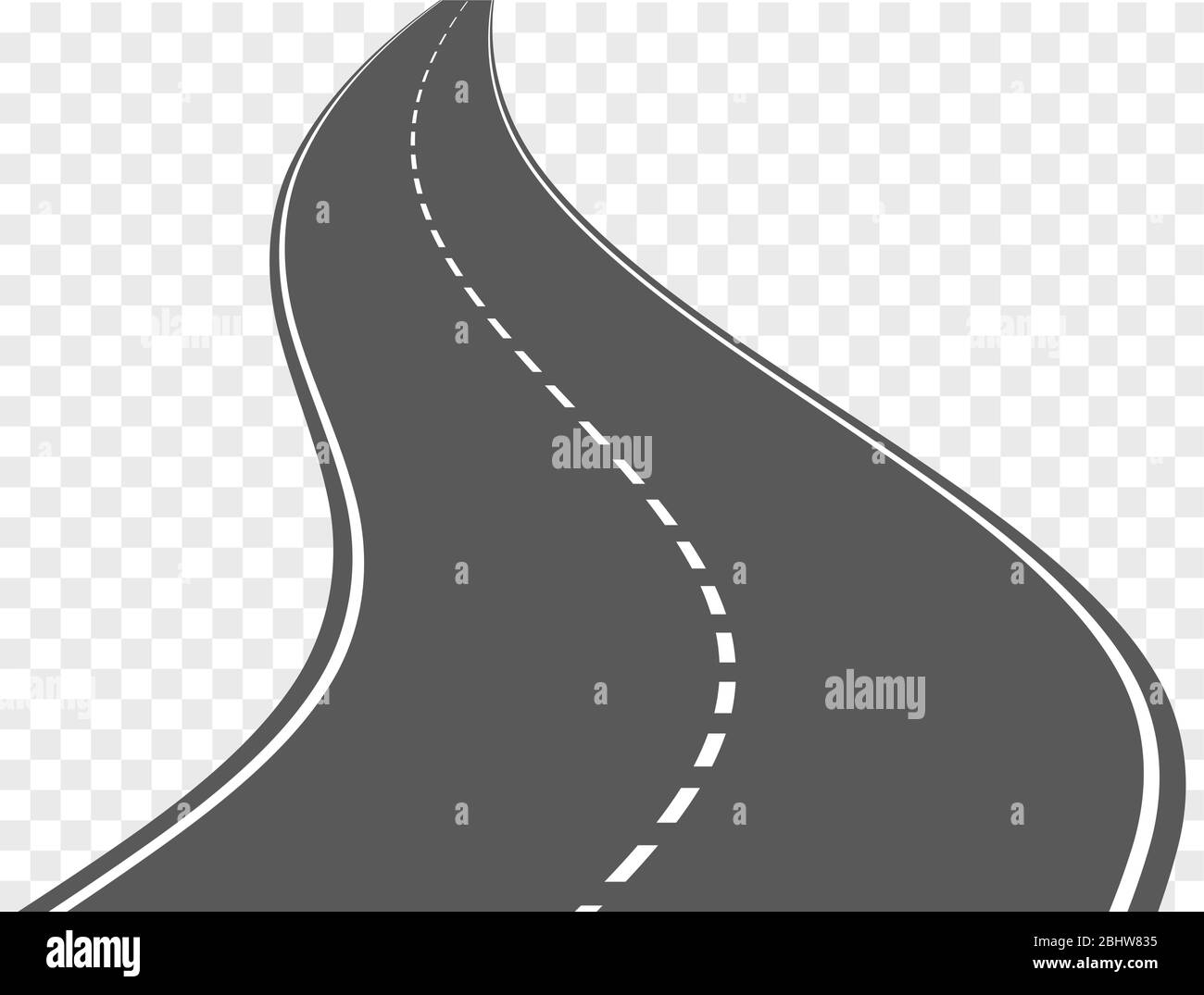 Vector winding road isolated on transparent background Stock Vector ...