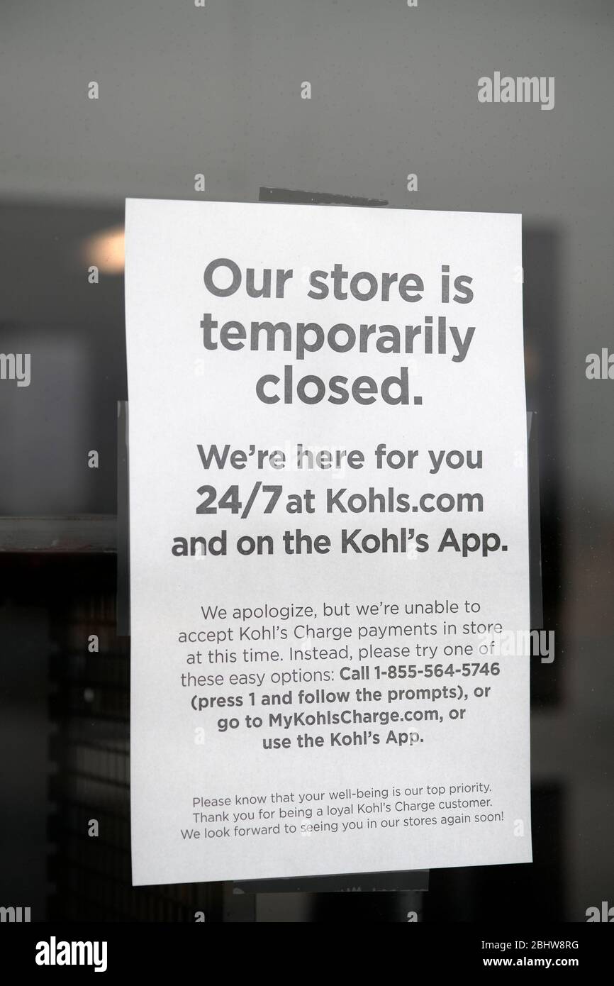 Kohls closed hi-res stock photography and images - Alamy