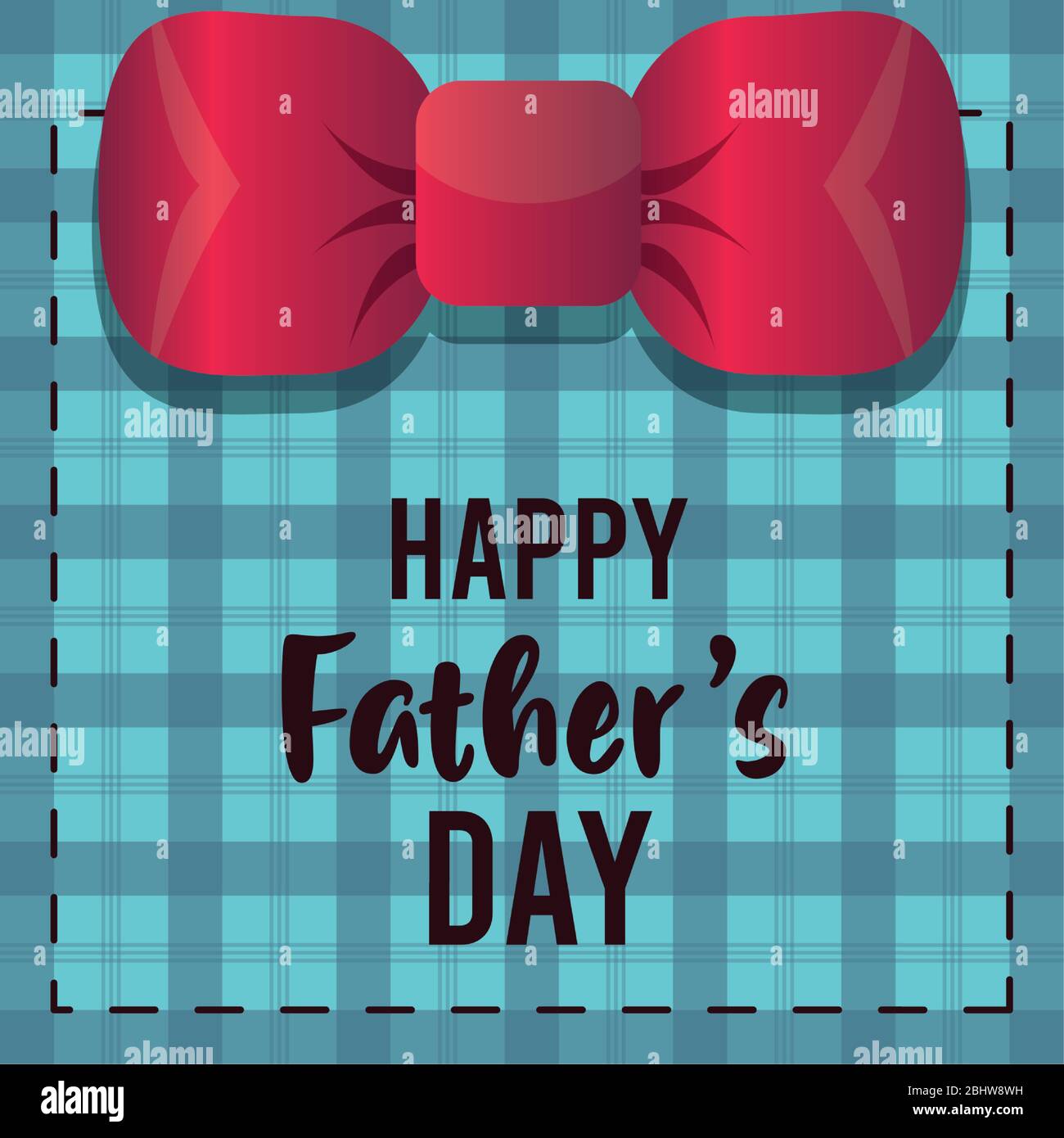happy fathers day card with bowtie Stock Vector Image & Art - Alamy