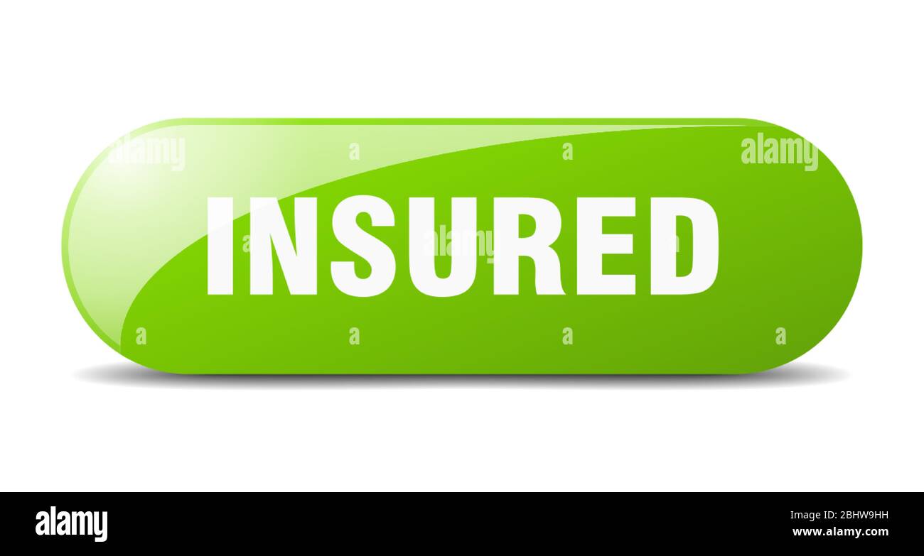 insured button. insured sign. key. push button Stock Vector Image & Art ...