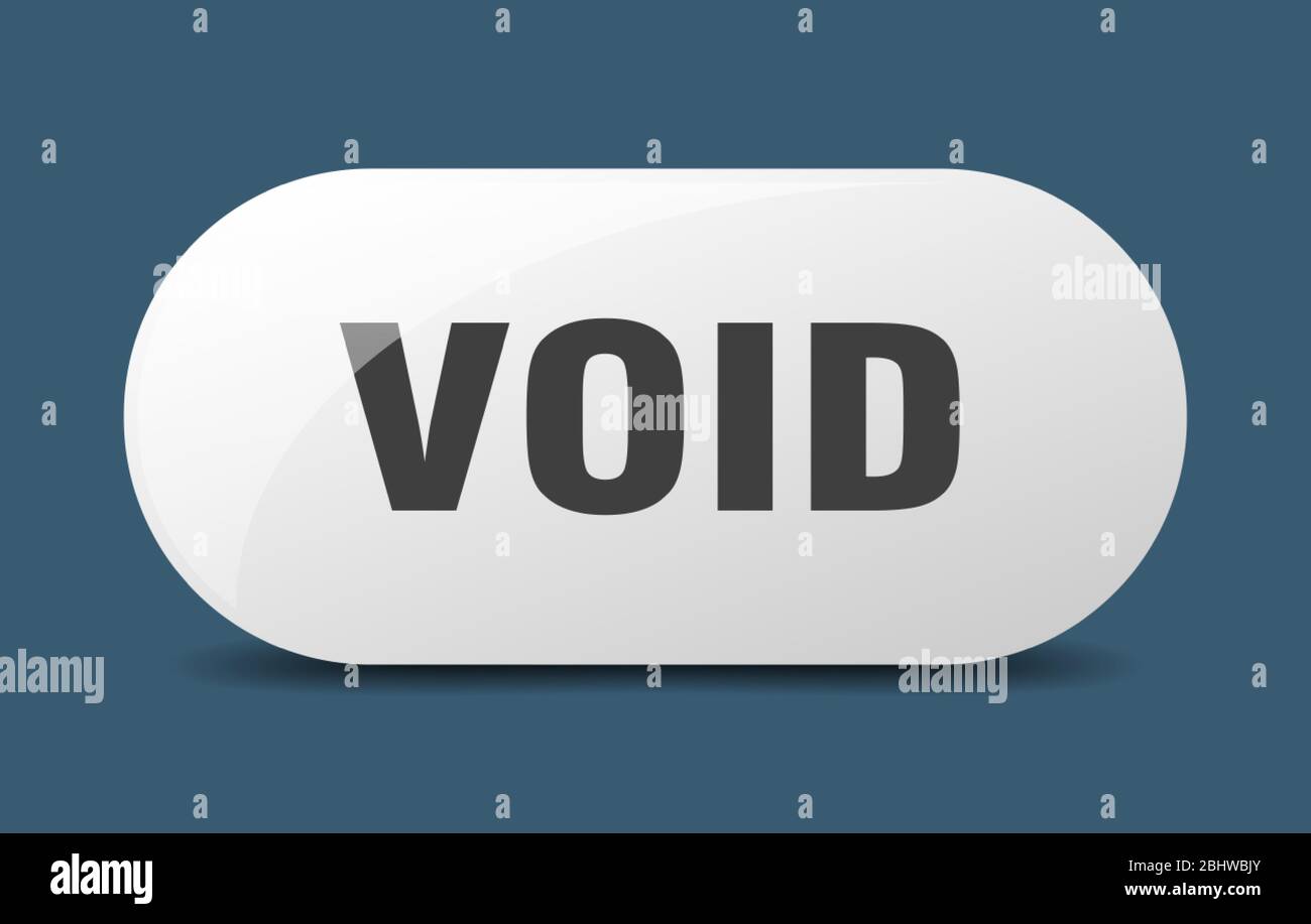 void button. void sign. key. push button. Stock Vector
