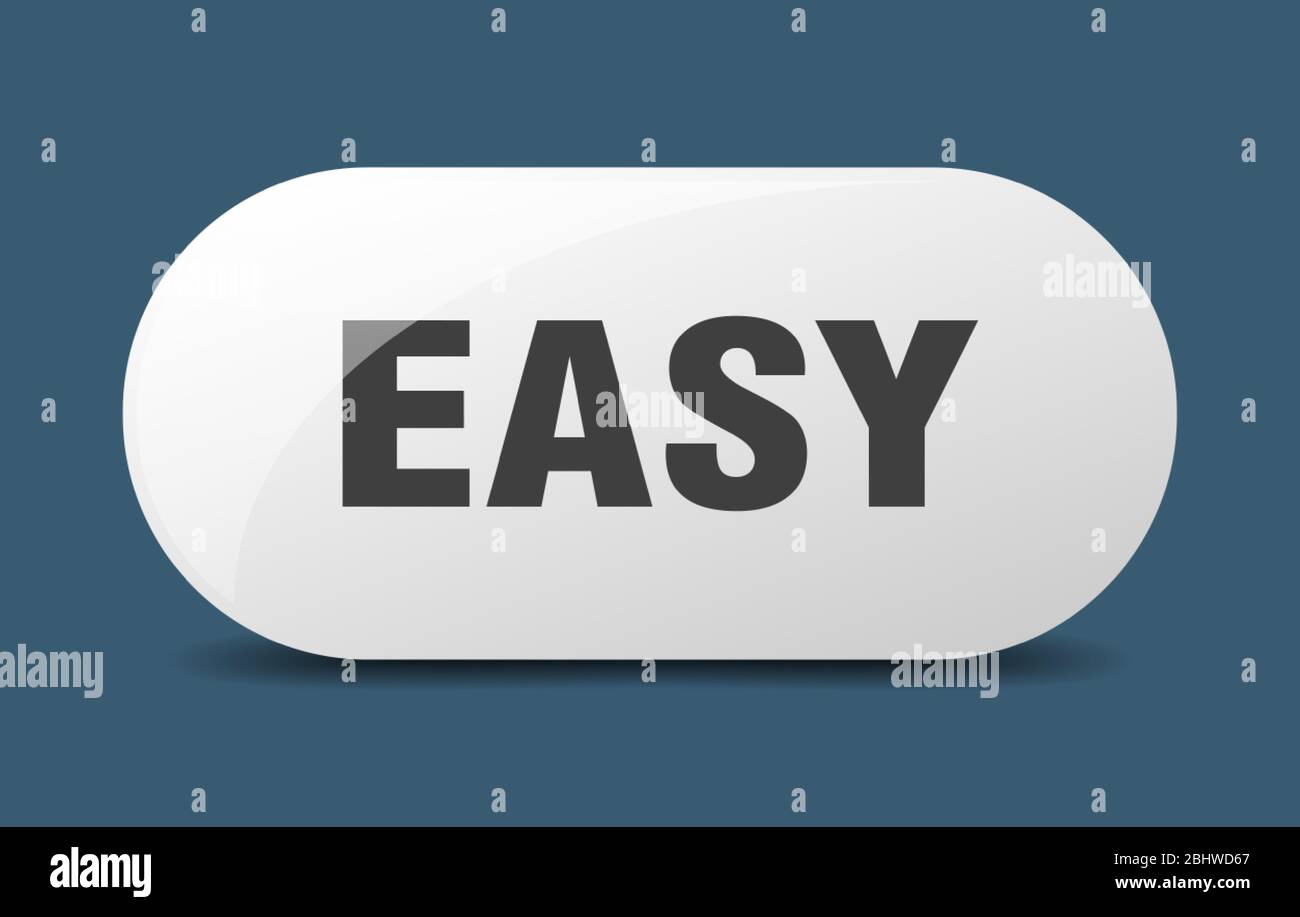 easy button. easy sign. key. push button Stock Vector Image & Art Alamy