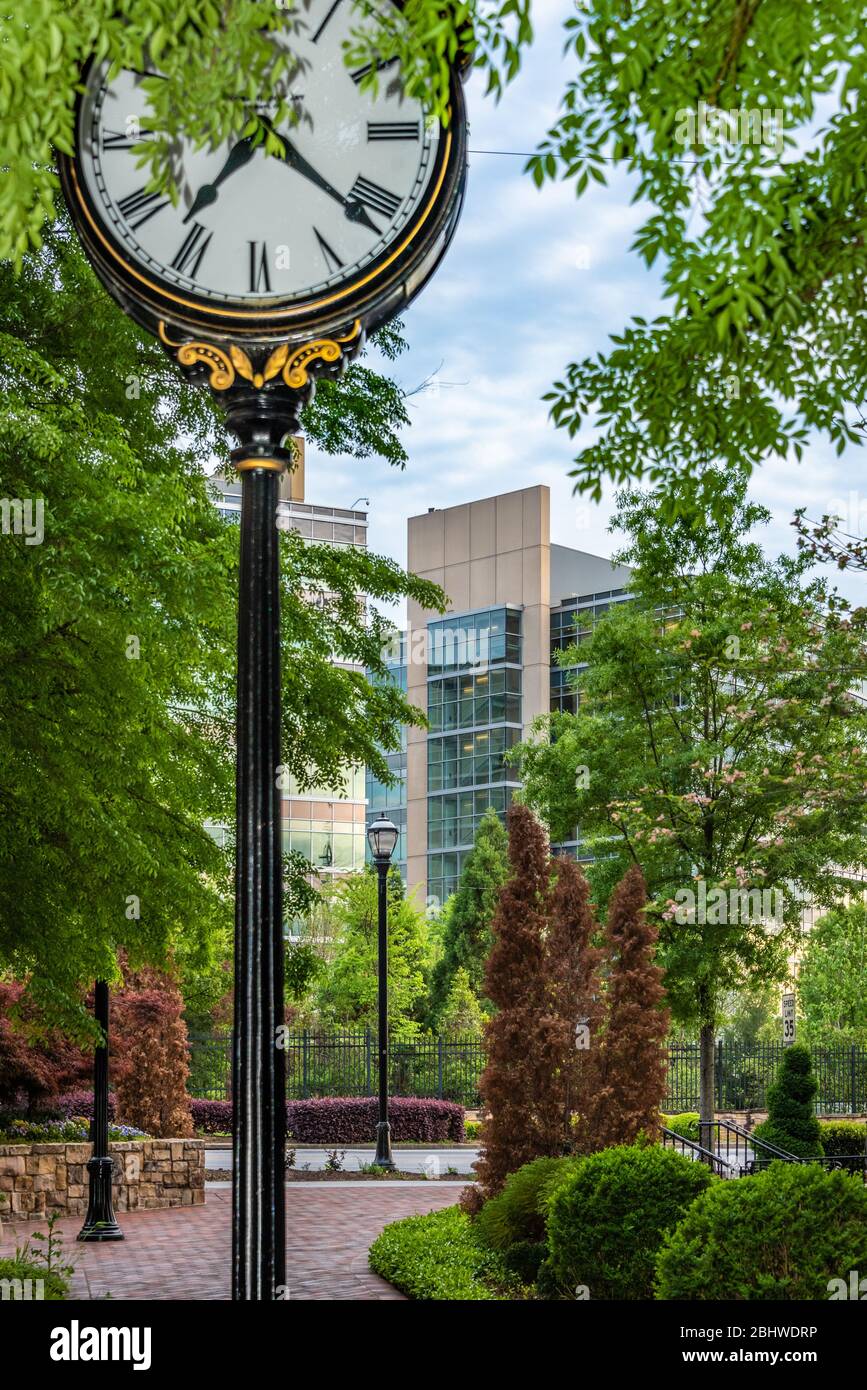 View of CDC (Centers for Disease Control and Prevention) headquarters in Atlanta, Georgia from Emory Point, a luxury mixed-use development. (USA) Stock Photo