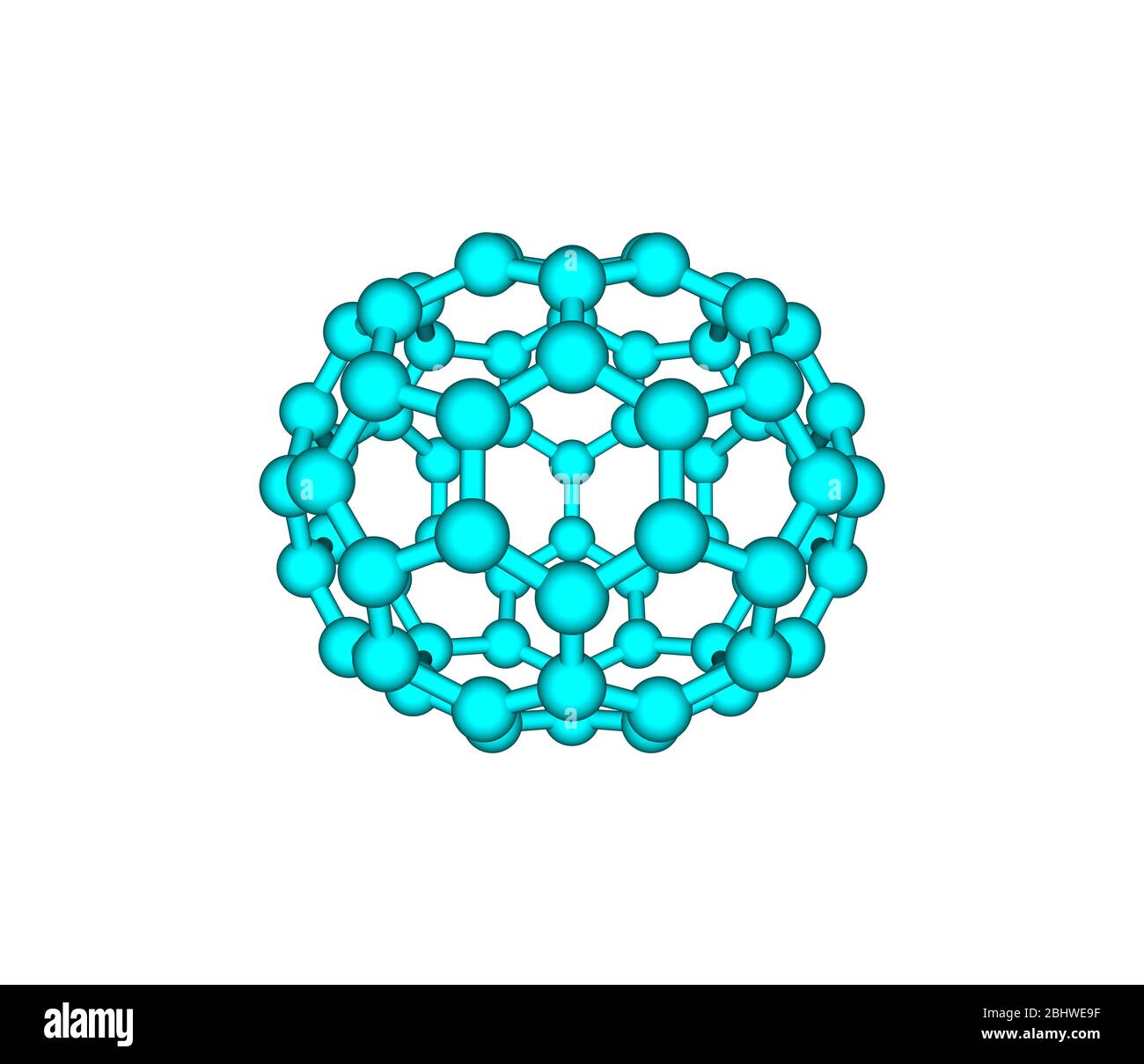 Fullerene molecular model C70 on white background Stock Photo Alamy