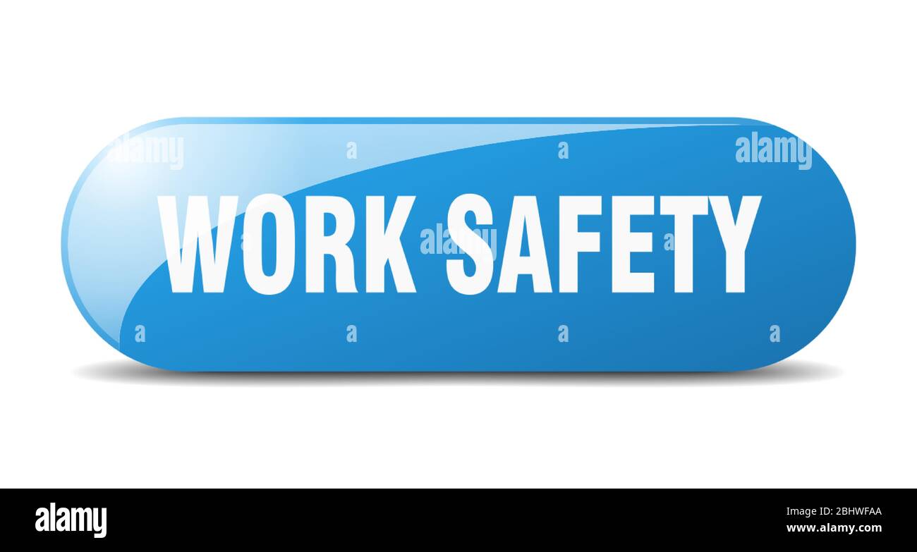 Safety Programs Button Image work safety button. work safety sign. key. push button Stock Vector ...