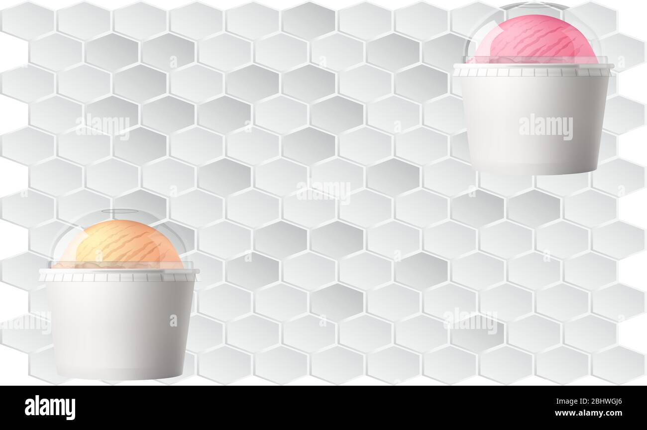 Download Ice Cream In Cup Stock Vector Images Page 3 Alamy