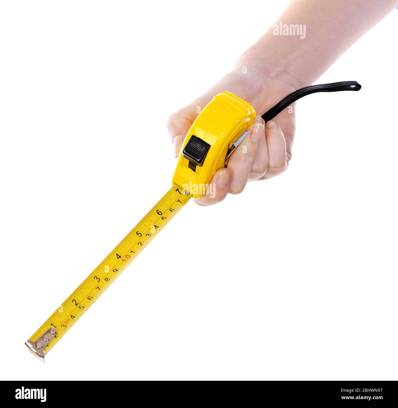 Roulette Hand Hand holding measuring roulette hi-res stock photography and images - Alamy