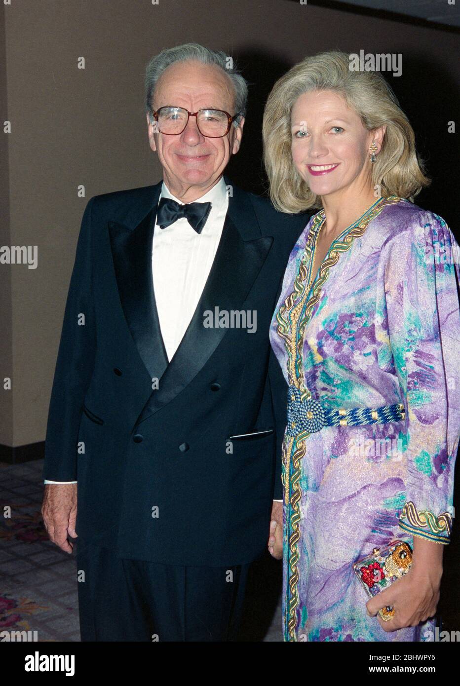 LOS ANGELES, CA. c.1994: Media mogul Rupert Murdoch & wife Anna Murdoch