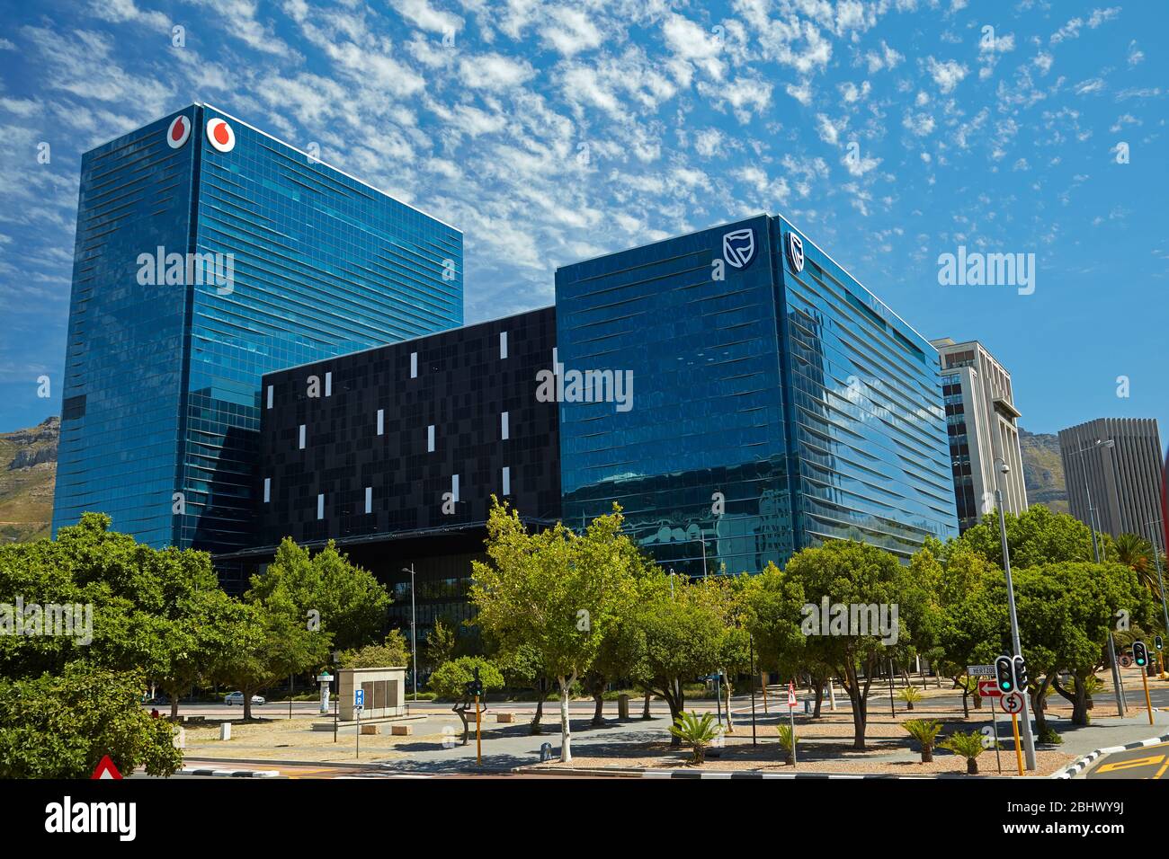 Modern glass building, CBD, Cape Town, South Africa Stock Photo Alamy